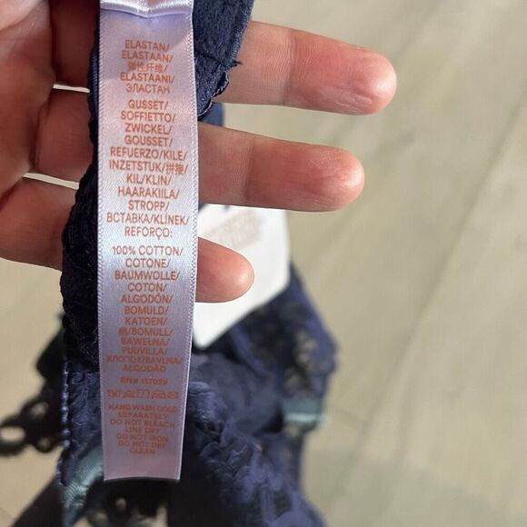 RARE Savage X Fenty blue denim Jean Lace Bodysuit sexy cowboy rodeo Rihanna hot - Picture 10 of 10